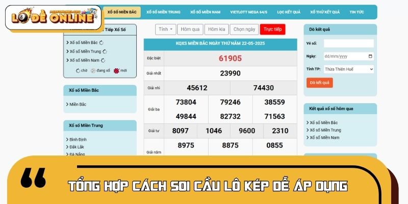 Tổng hợp cách soi cầu lô kép dễ áp dụng